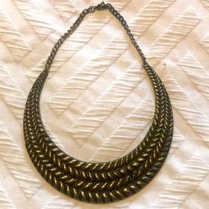 Vintage J.crew mental braided necklace